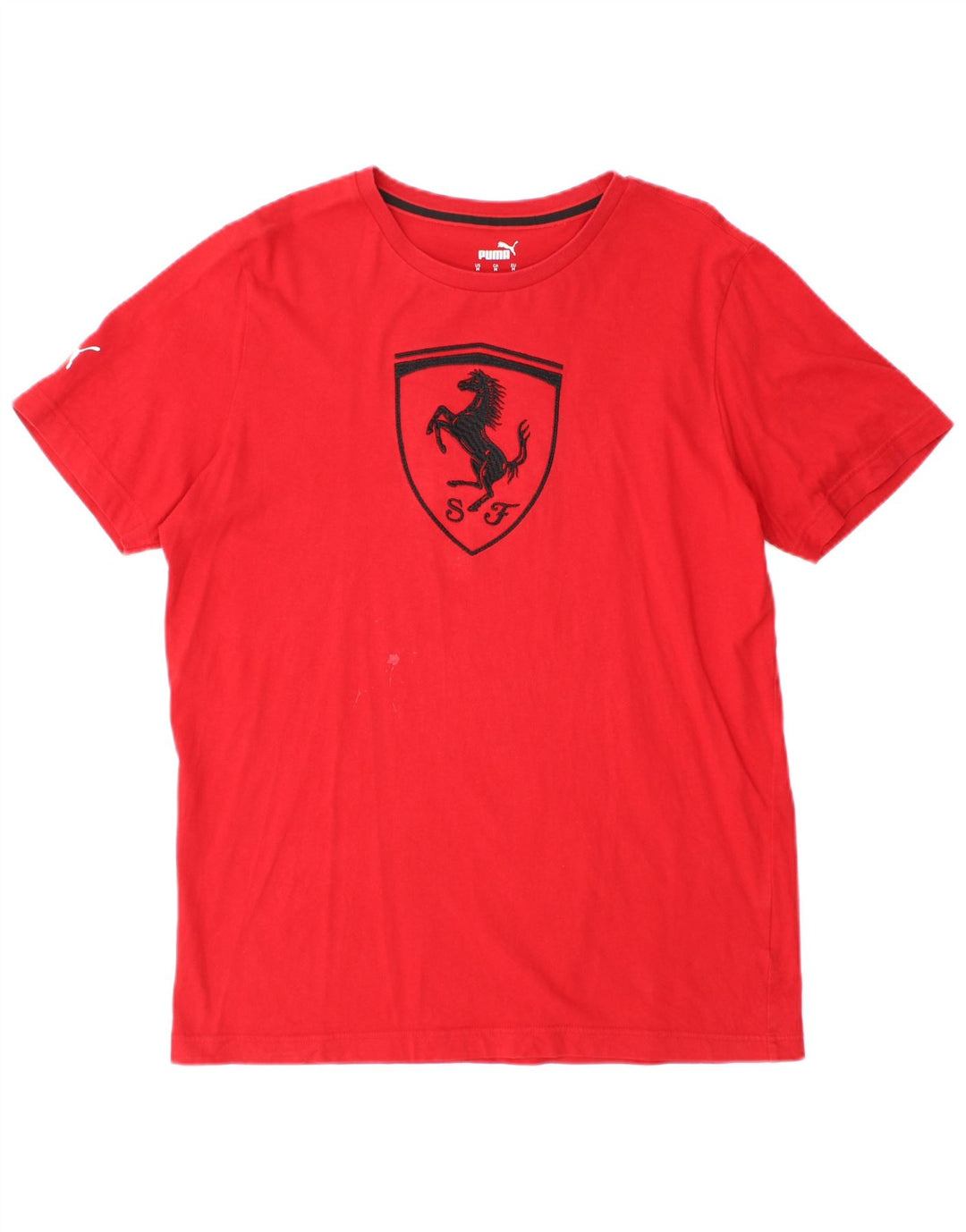 Puma Uomo Ferrari T-shirt grafica Top Rosso medio