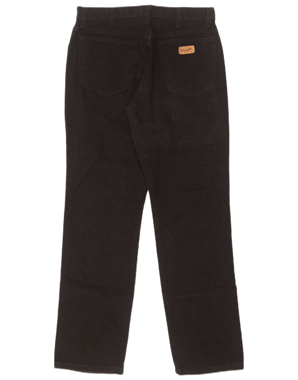 Jeans dritti da uomo Wrangler Texas W33 L32 cotone nero