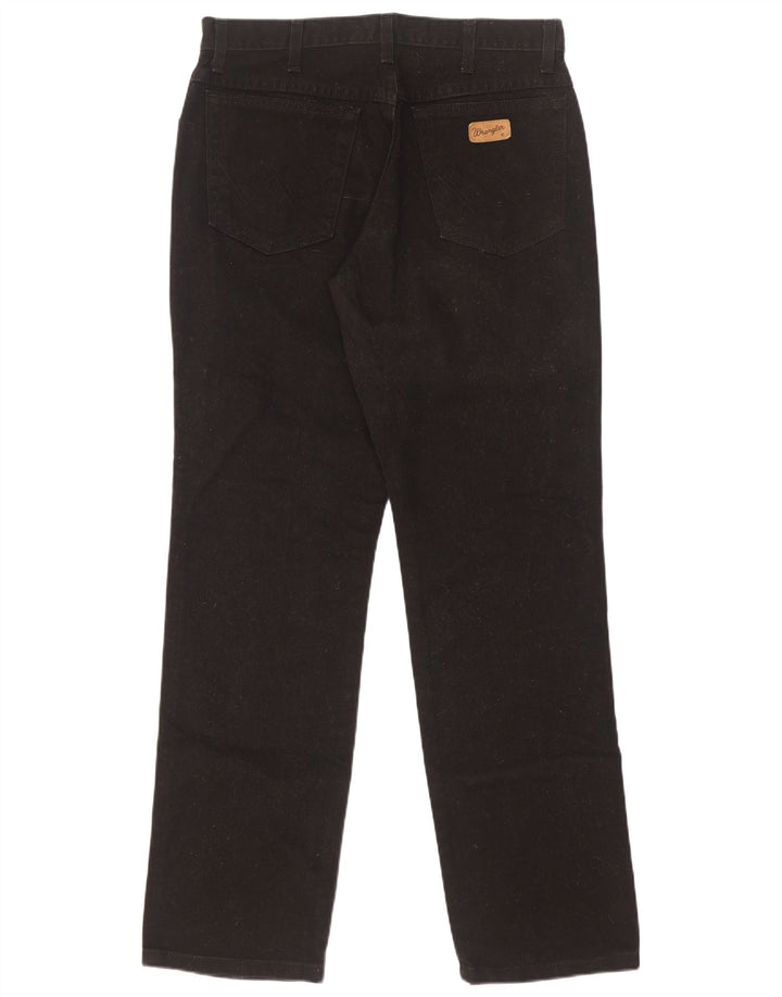 Jeans dritti da uomo Wrangler Texas W33 L32 cotone nero