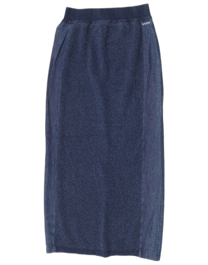 Gonna longuette da donna Blue Willi's media W28 cotone blu