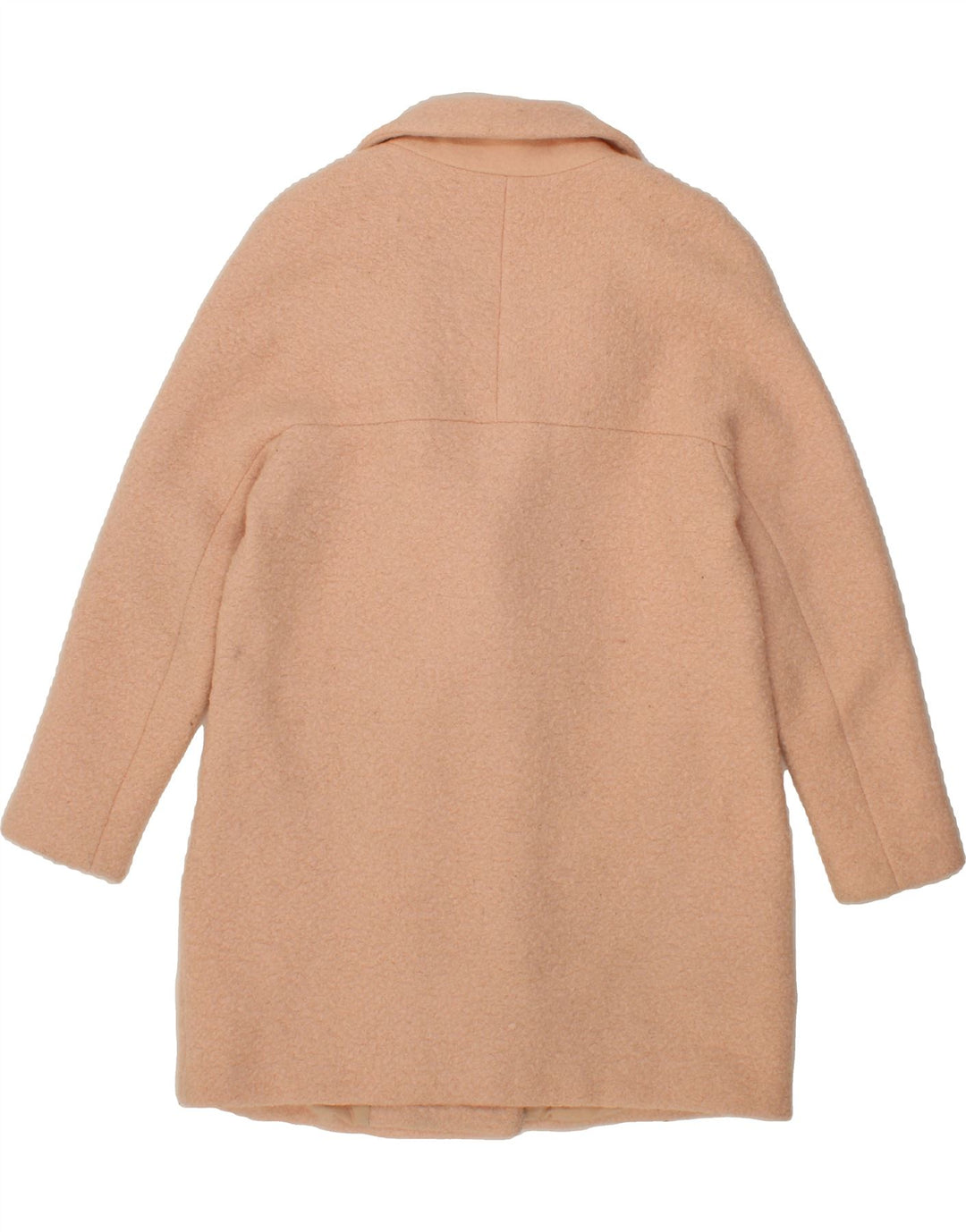 ZARA Womens Loose Fit Double Breasted Coat UK 6 XS Pink Polyester Vintage Zara and Second-Hand Zara from Messina Hembry 