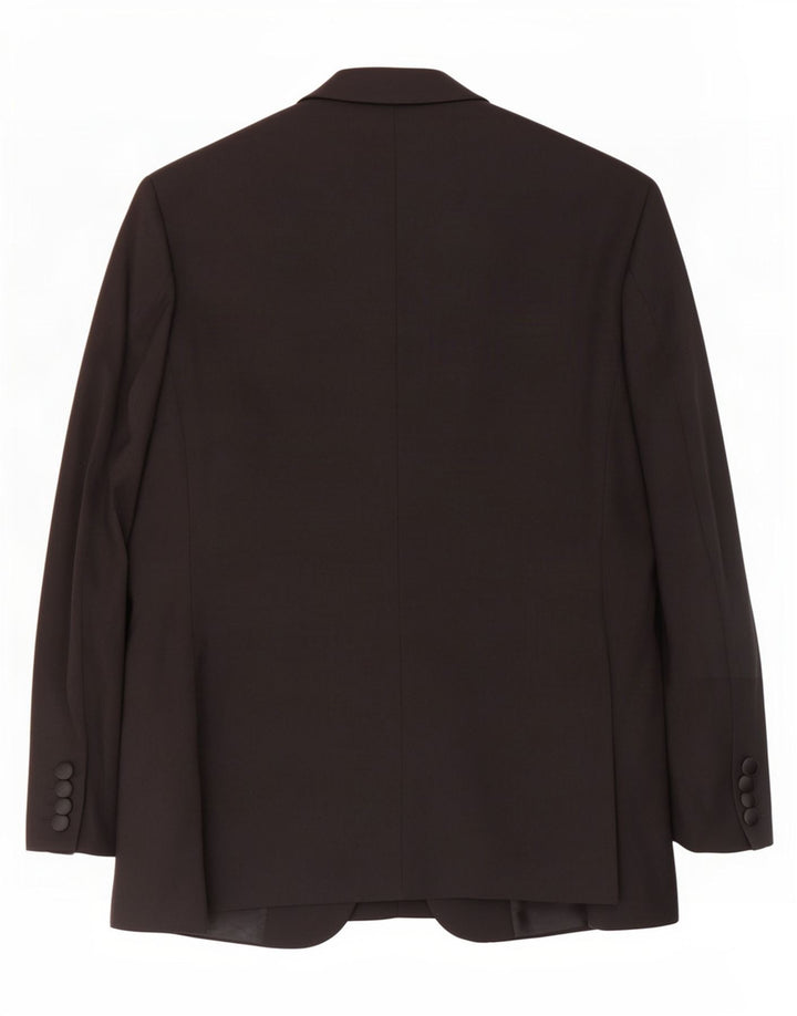 Giacca blazer a 1 bottone da uomo Marks & Spencer UK 38 lana nera media