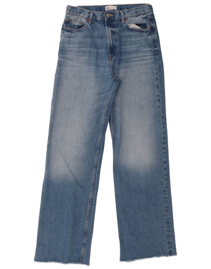 Jeans dritti da donna Zara EU 40 medi W30 L33 Blu