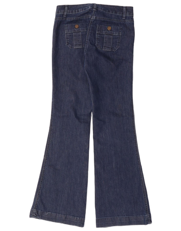 MONSOON Jeans svasati da donna UK 10 Small W30 L32 Cotone blu