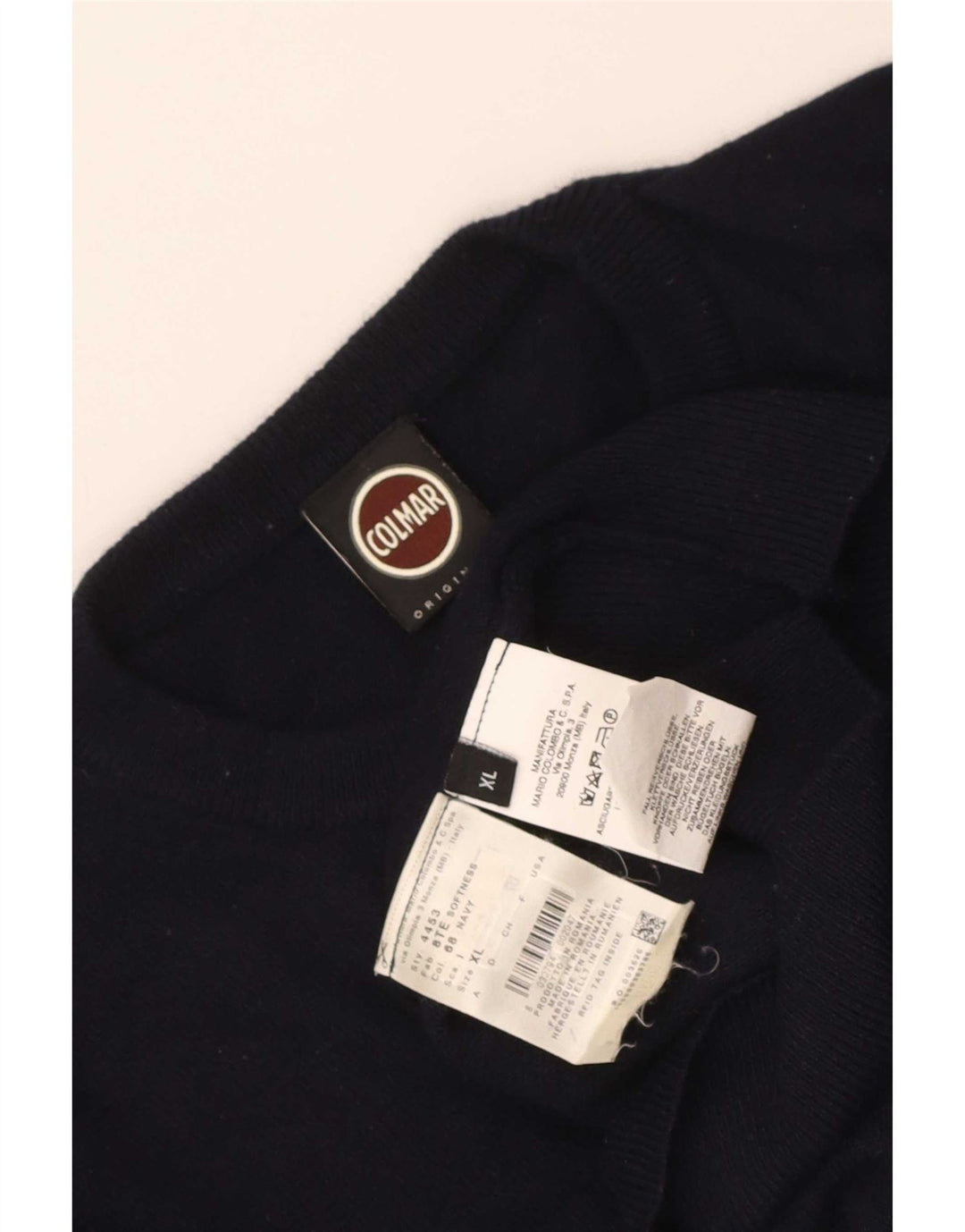 Maglione maglione girocollo da uomo Colmar XL blu navy in poliammide
