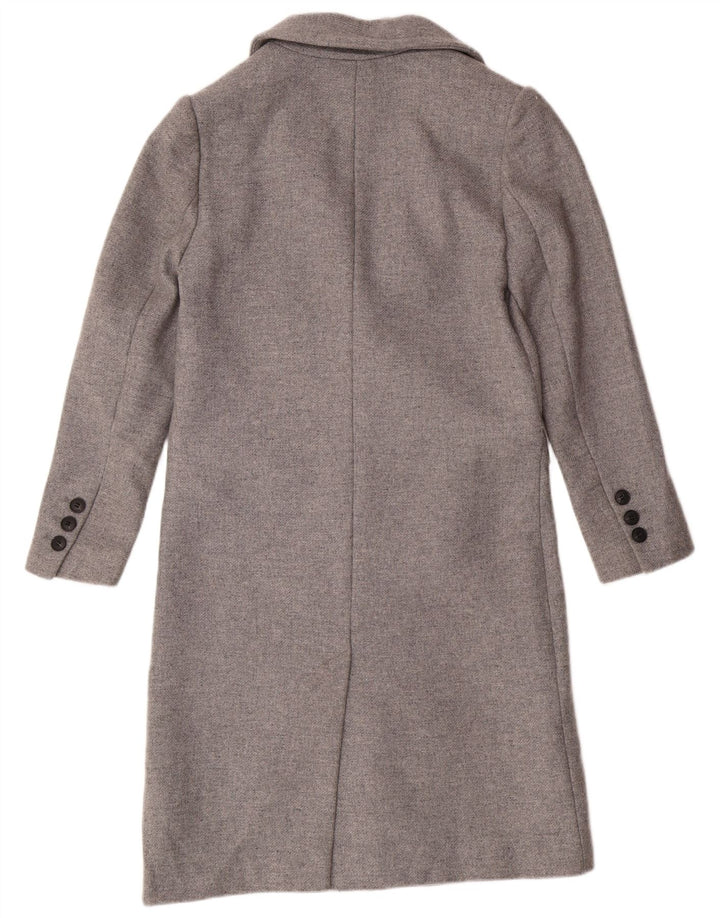 AUTOGRAPH  Womens Petite Overcoat UK 8 Small Grey Classic