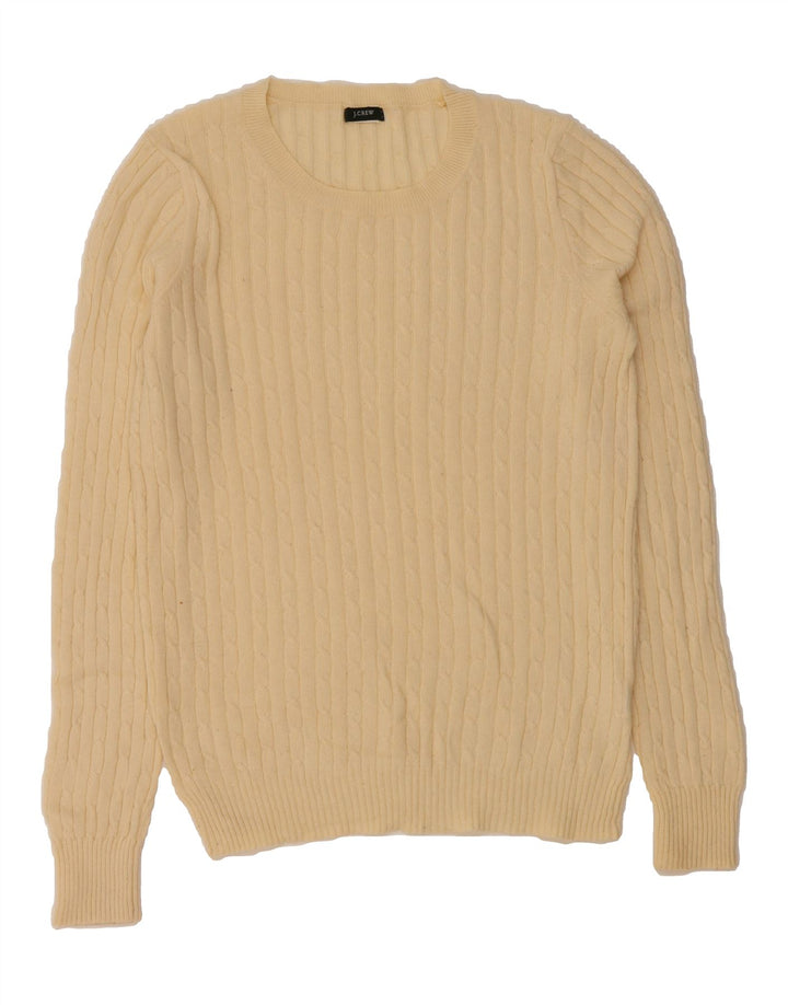 J. CREW Womens Boat Neck Jumper Sweater UK 10 Small Beige Wool Vintage J. Crew and Second-Hand J. Crew from Messina Hembry 
