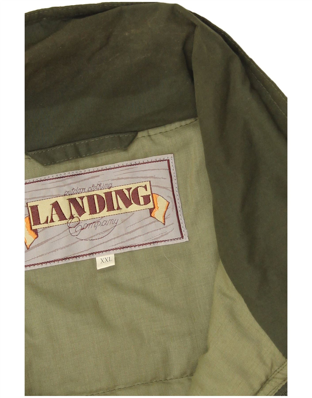 Gilet pratico da uomo vintage UK 44 2XL Poliestere kaki