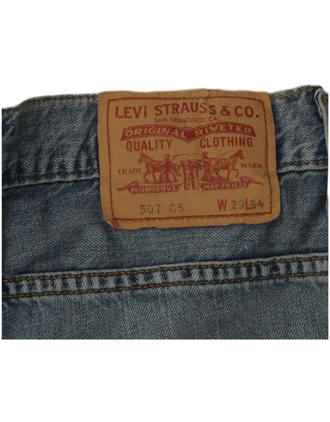 Jeans Bootcut da uomo Levi's W29 L30 in cotone blu