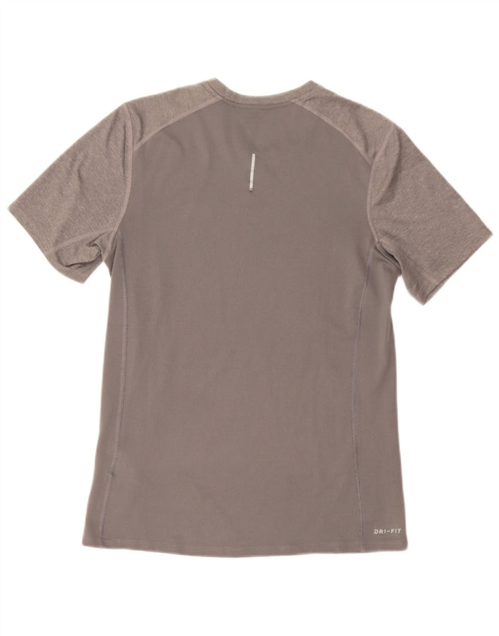 T-shirt Nike Dri Fit da uomo, piccola, in poliestere grigio