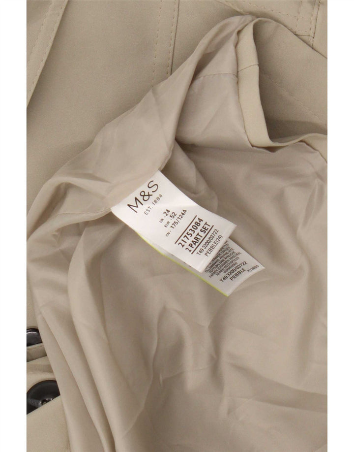 Trench da donna Marks & Spencer UK 24 4XL poliestere verde
