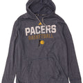 Felpa con cappuccio grafica Adidas Packers da uomo, grande, in poliestere blu