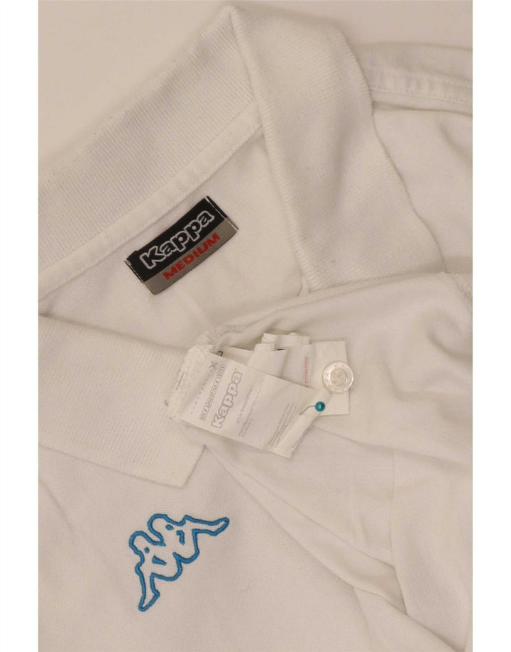 Polo Kappa Uomo Cotone Medio Bianco