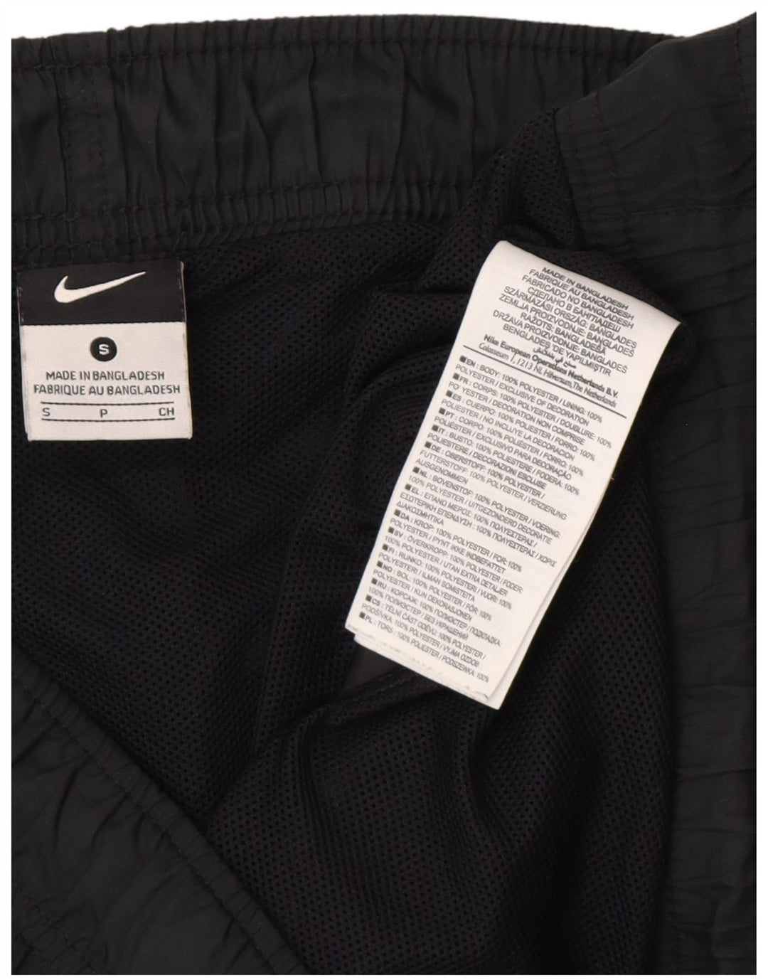 Pantaloncini sportivi da uomo NIKE piccoli neri in poliestere