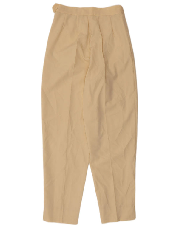 Pantaloni casual con ancoraggio a vita alta da donna Swish IT 42 medio W26 L28 Beige