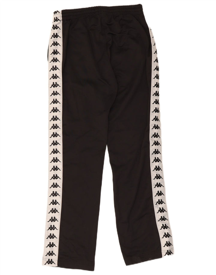 Pantaloni da tuta con grafica Kappa da uomo, poliestere color block medio nero