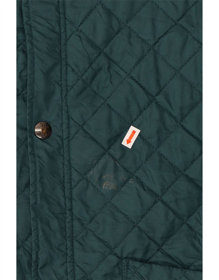FILA Mens Quilted Jacket IT 48 Medium Green Vintage Fila and Second-Hand Fila from Messina Hembry 