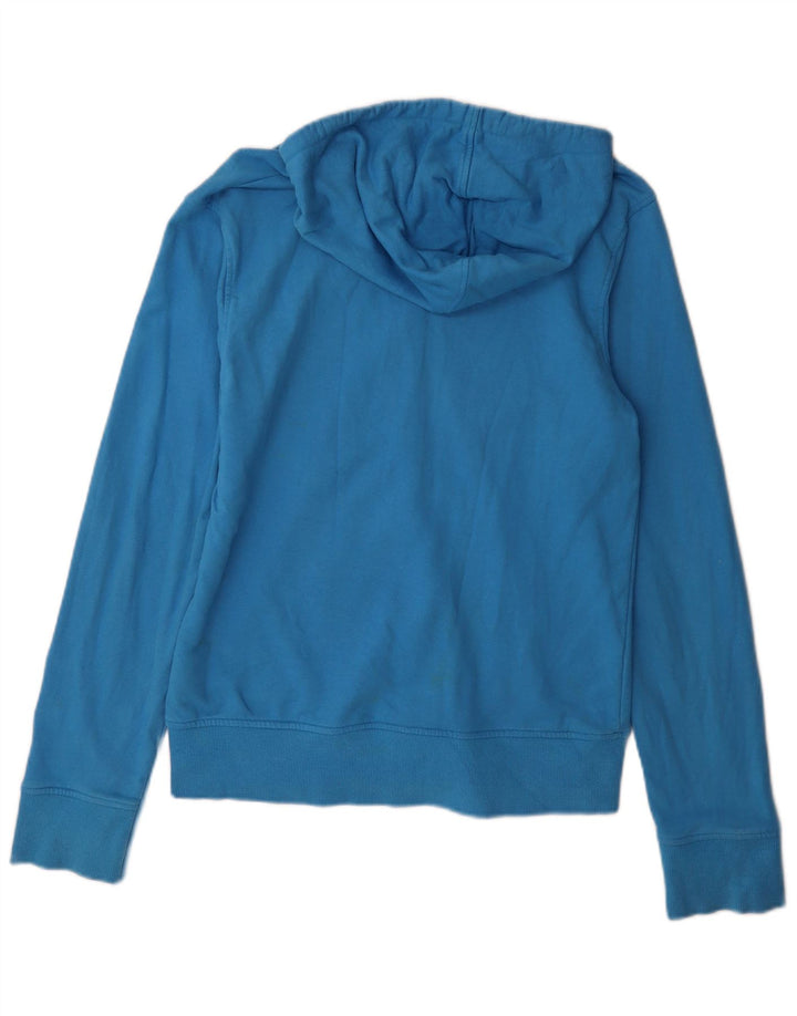 Maglione con cappuccio e zip grafica da uomo Jack & Jones in cotone blu medio