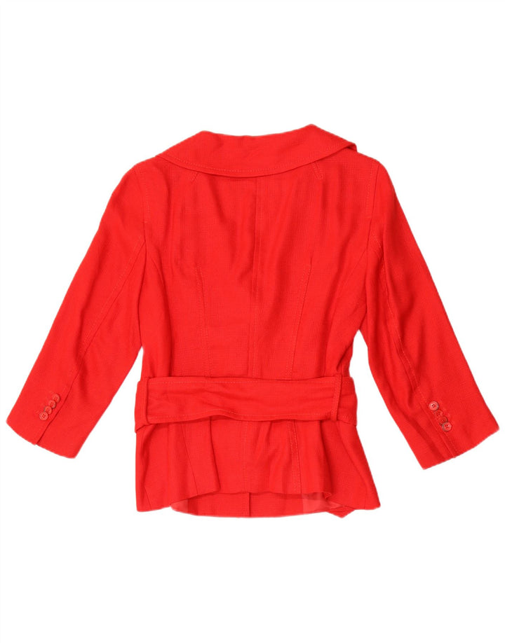 Giacca blazer da donna con maniche a 3/4 Zara EU 38 Small Rayon rosso
