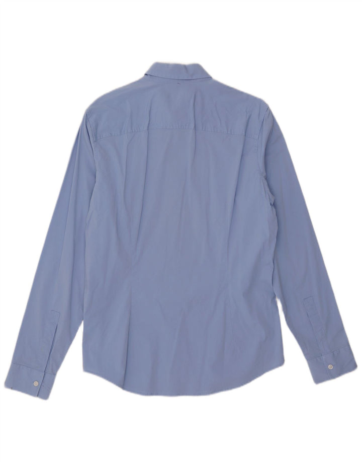Camicia da uomo Calvin Klein Jeans Large in cotone blu