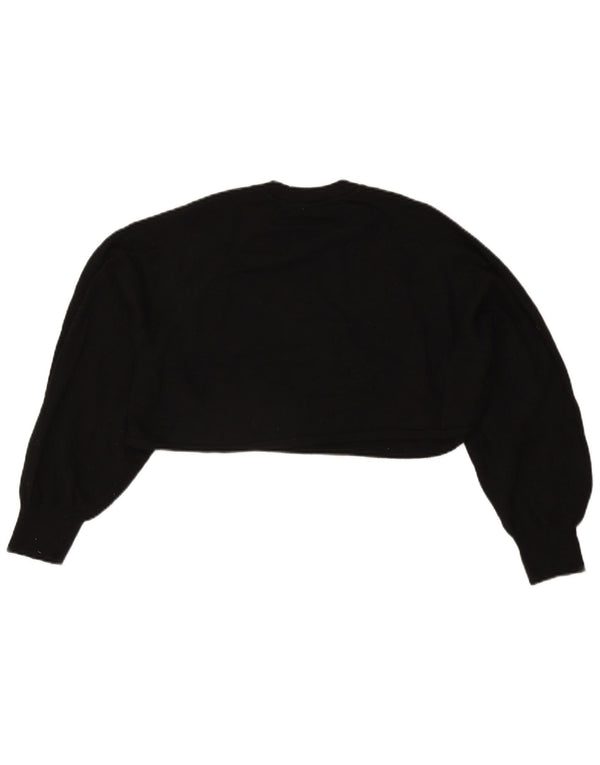 Camicetta oversize corta da donna Zara UK 14 media nera
