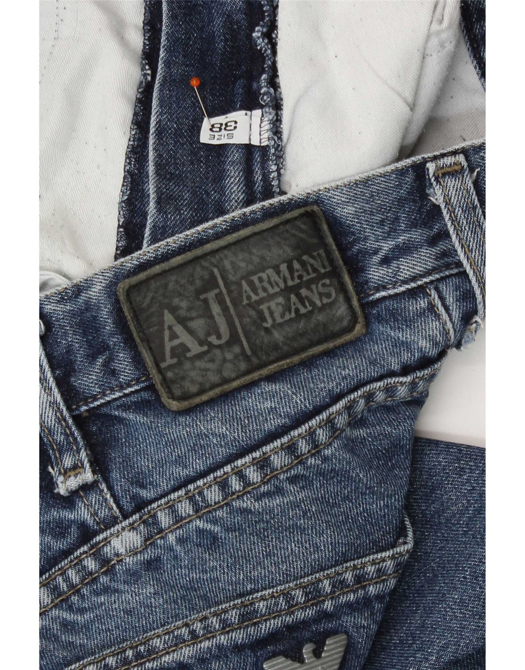 Jeans dritti da uomo Armani W38 L31 Blu