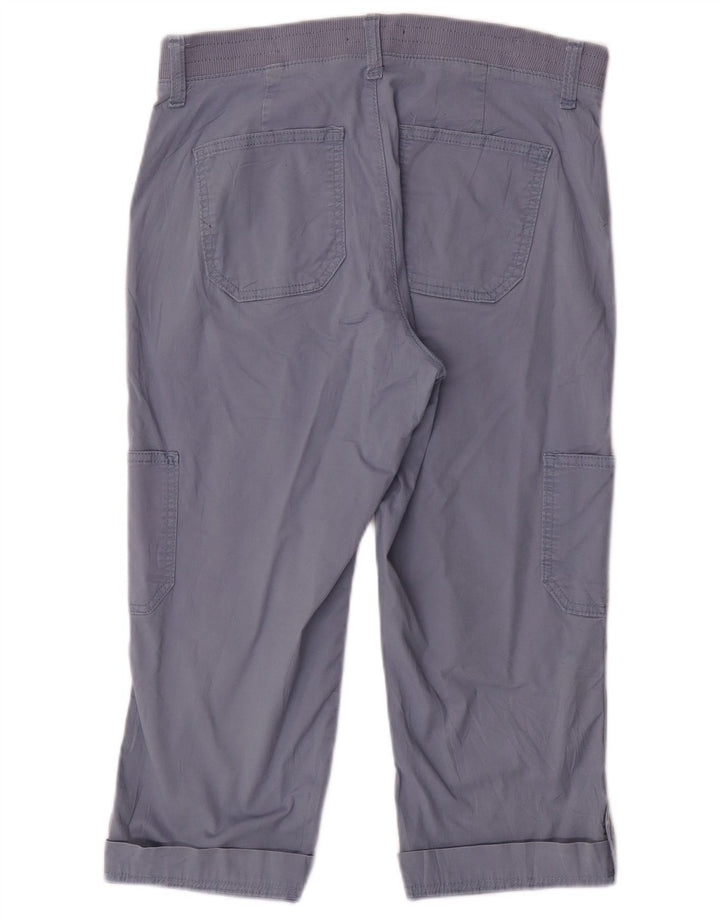 Pantaloni Capri da donna a vita media e vestibilità rilassata Lee US 8 Medium W32 L21 Blu