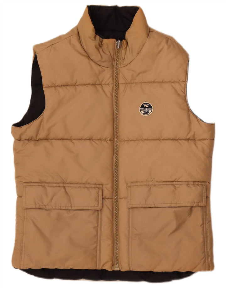 Gilet imbottito reversibile da uomo North Sails UK 36 Small Nero in poliammide