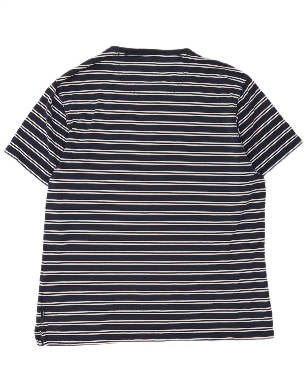 T-shirt da uomo Barbour Top grande in cotone a righe blu navy
