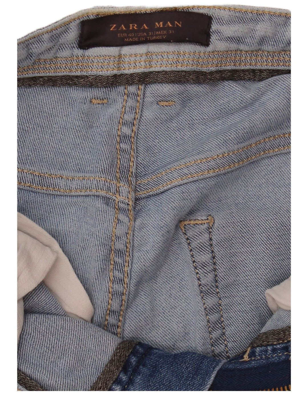 Jeans slim da uomo Zara EU 40 medio W31 L31 blu