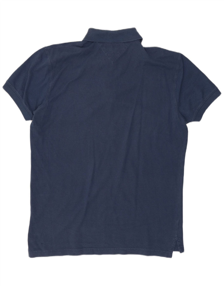 TOMMY HILFIGER Polo da uomo in cotone blu navy medio