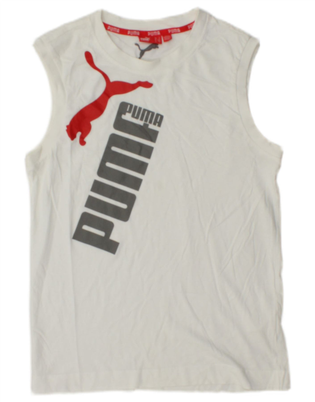 Canotta grafica da uomo PUMA piccola bianca