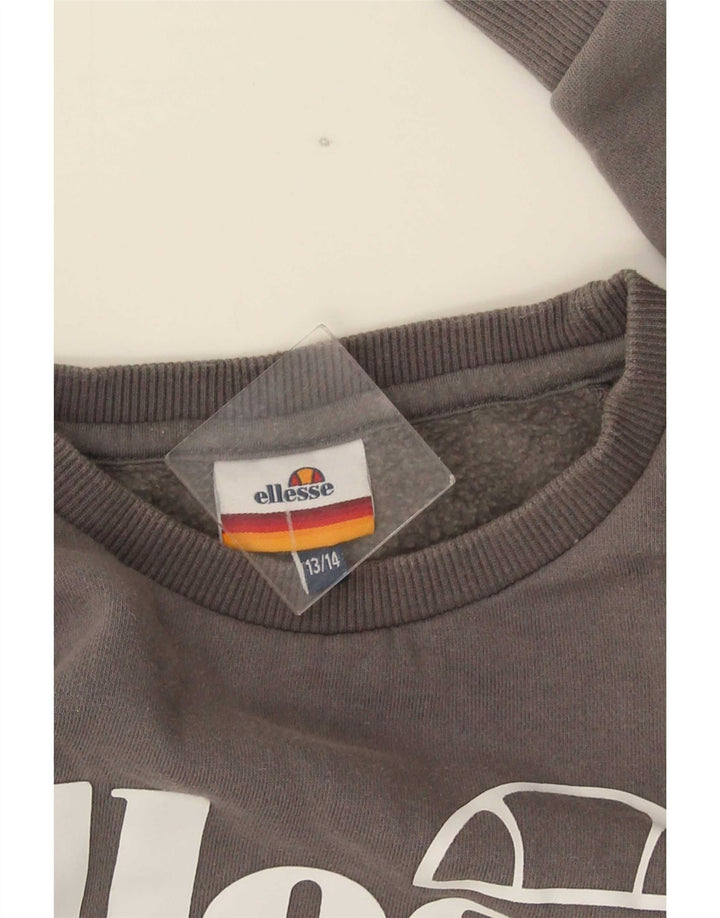 Felpa grafica da bambino Ellesse, 13-14 anni, grigia