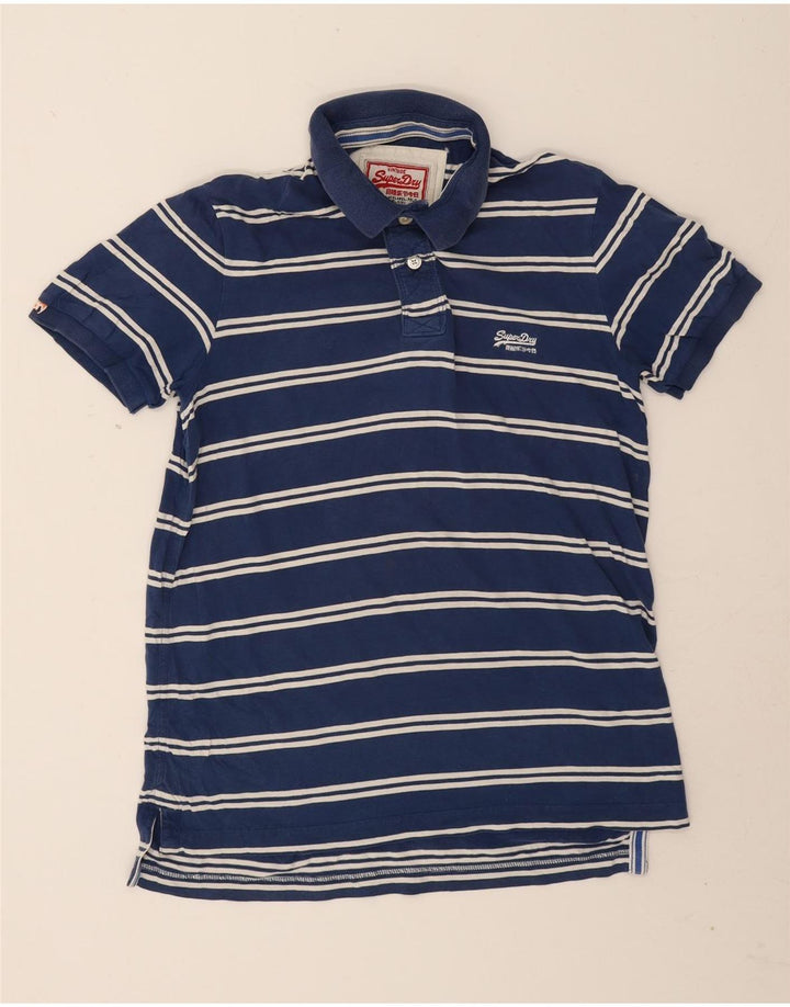 Polo da uomo Superdry a righe grandi blu