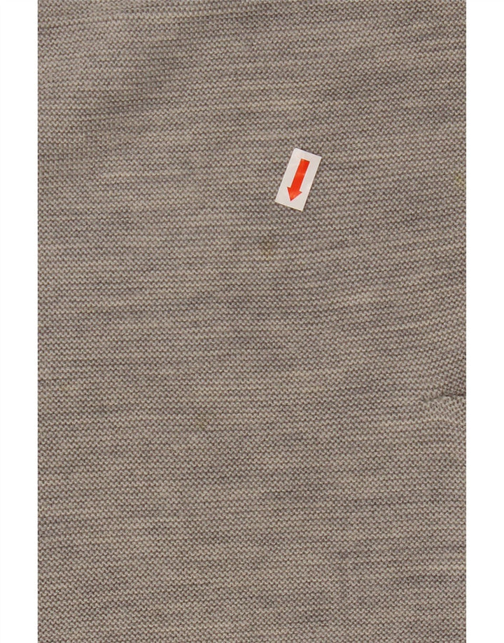 COS Maglione da donna con scollo a barca corto con maniche a 3/4 UK 10 Piccolo in lana grigia