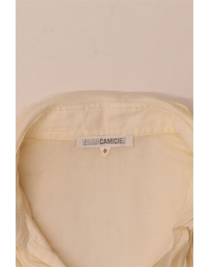 Naracamicie Camicetta oversize da donna con maniche a 3/4 US 0 XS Bianco sporco