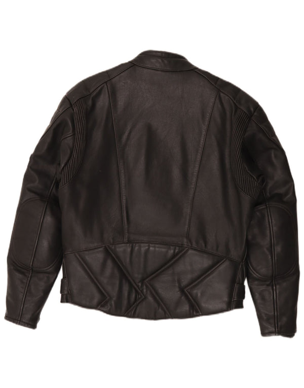 Giacca da pilota in pelle da uomo Belo Tours EU 50 Large Nera