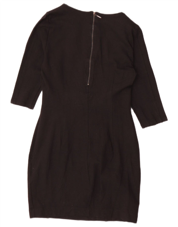 Abito tubino Zara da donna con maniche a 3/4 UK 18 XL poliestere nero