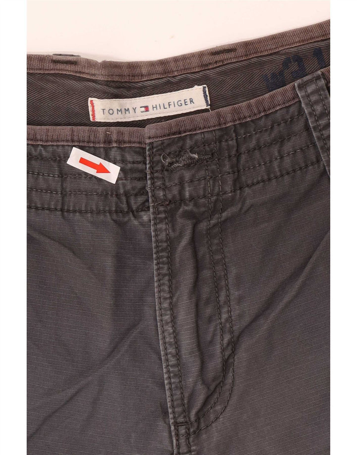 Pantaloncini cargo da uomo Tommy Hilfiger medi W31 in cotone grigio