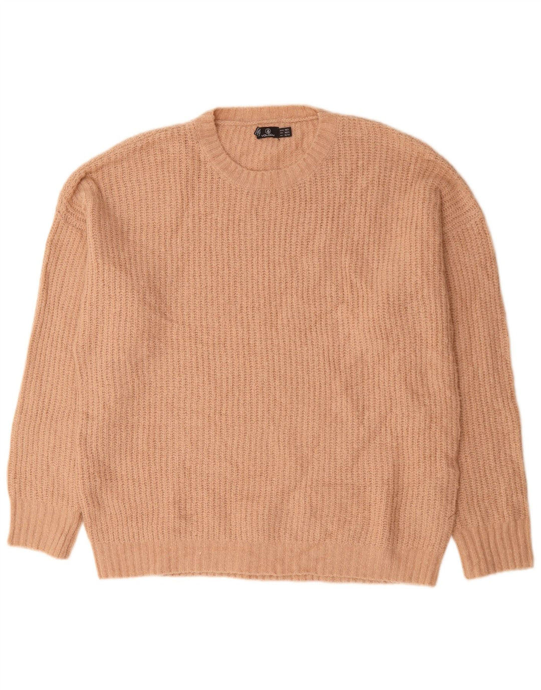 Maglione maglione girocollo oversize da donna Volcom UK 12/14 Rosa medio