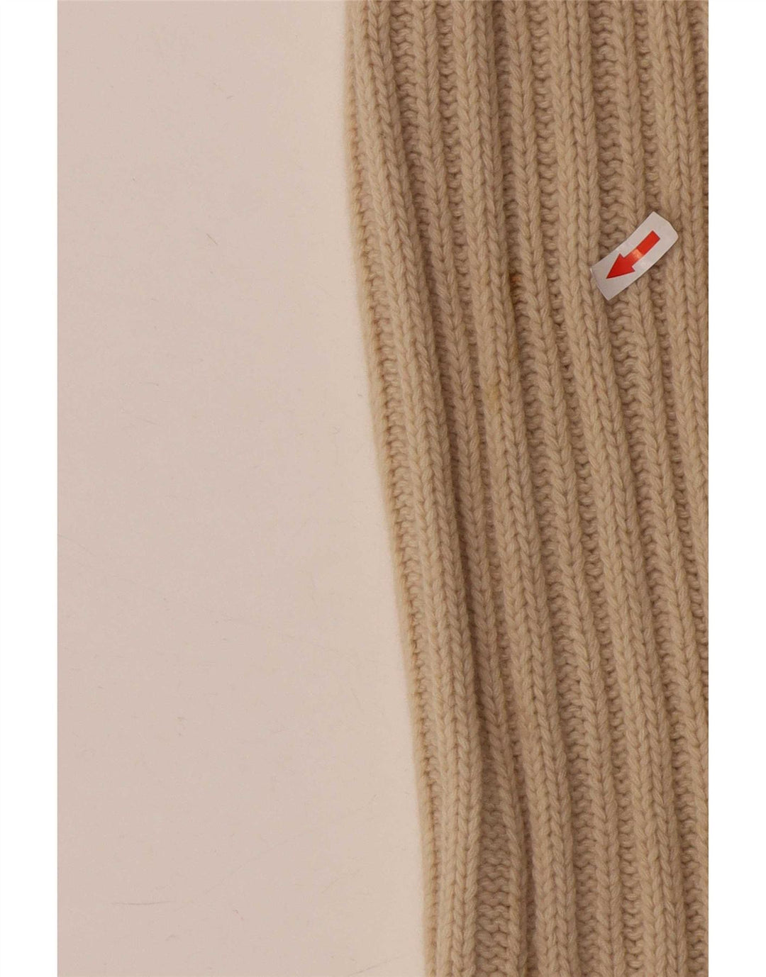 Maglione cardigan con zip intera da uomo Fred Perry XL in lana beige