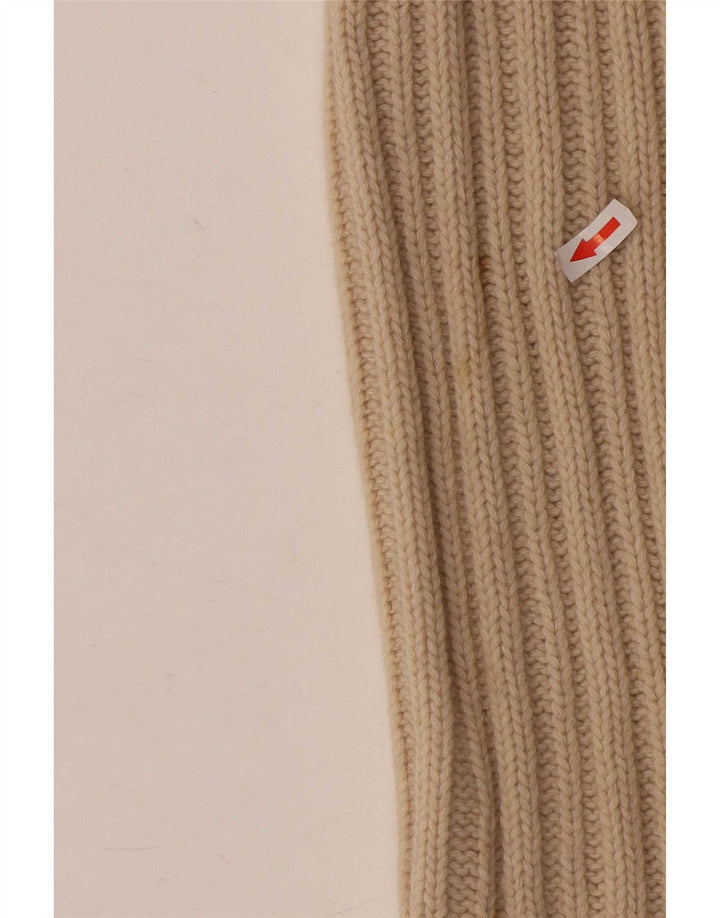Maglione cardigan con zip intera da uomo Fred Perry XL in lana beige