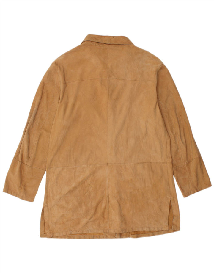 Giacca in pelle scamosciata da donna GIMO'S UK 12 Beige medio