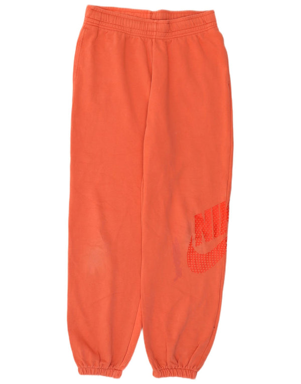 Pantaloni da tuta con grafica Nike da uomo, pantaloni da jogging, cotone arancione medio