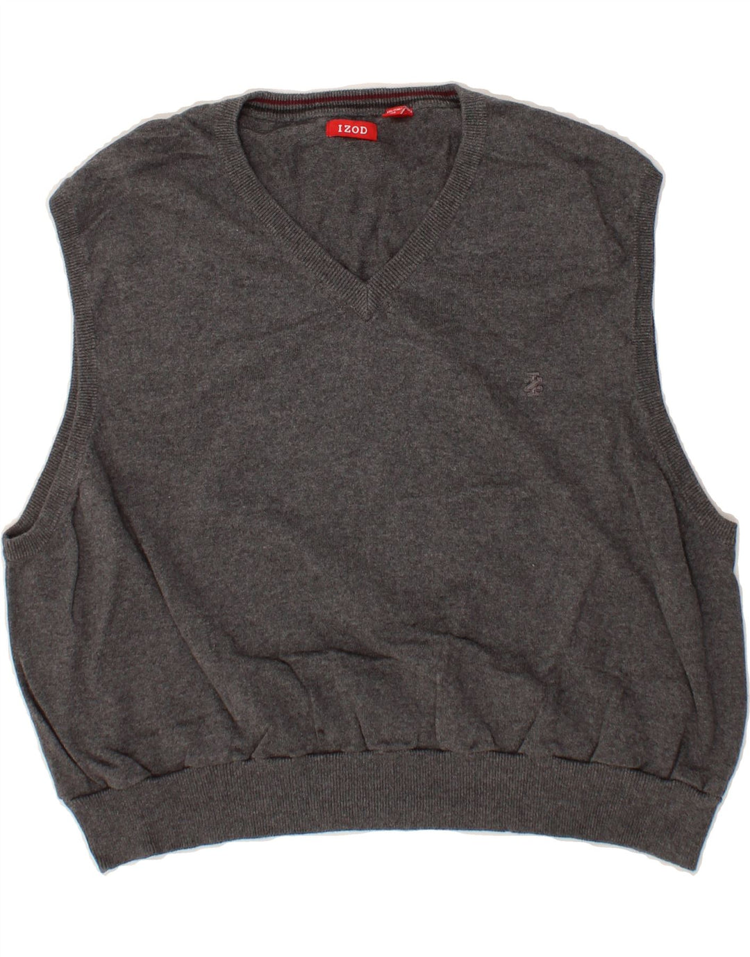 IZOD Womens Oversized Vest Tank Top 2XL Grey Vintage Izod and Second-Hand Izod from Messina Hembry 