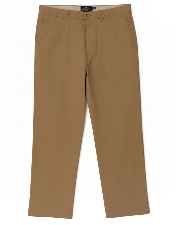 Pantaloni chino dritti Marks & Spencer da uomo blu Harbour W34 L29 Beige