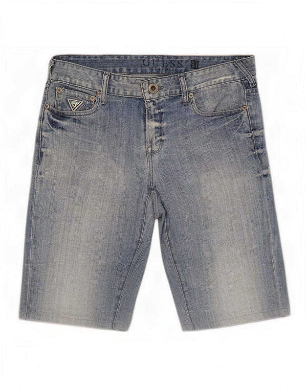 Guess Pantaloncini di jeans slim da uomo medi W31 in cotone blu