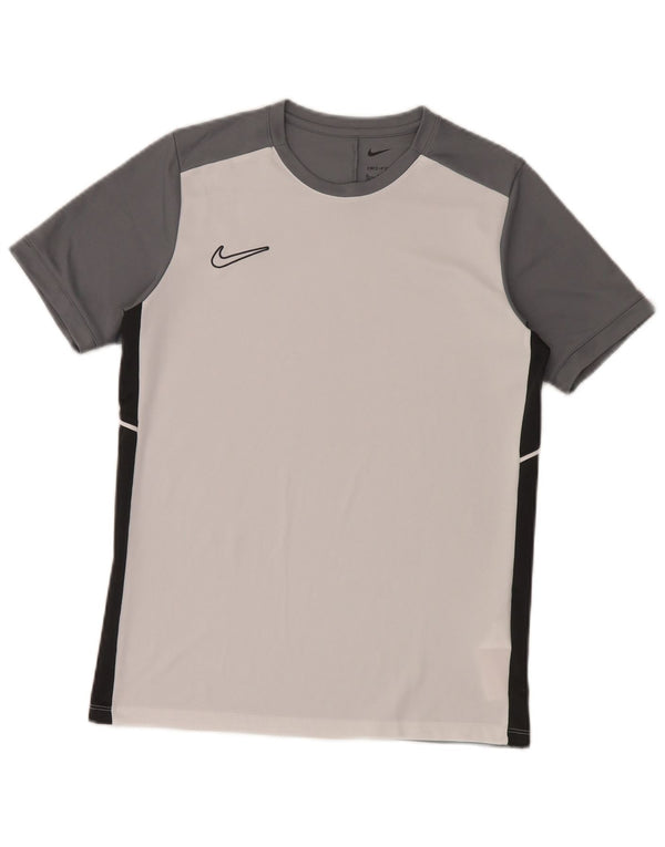 T-shirt da ragazzo Nike Dri Fit Top 13-14 anni XL Poliestere color block bianco