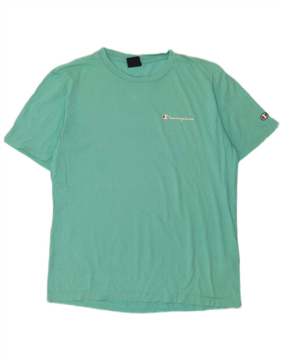 T-shirt da uomo Champion Top in cotone verde medio
