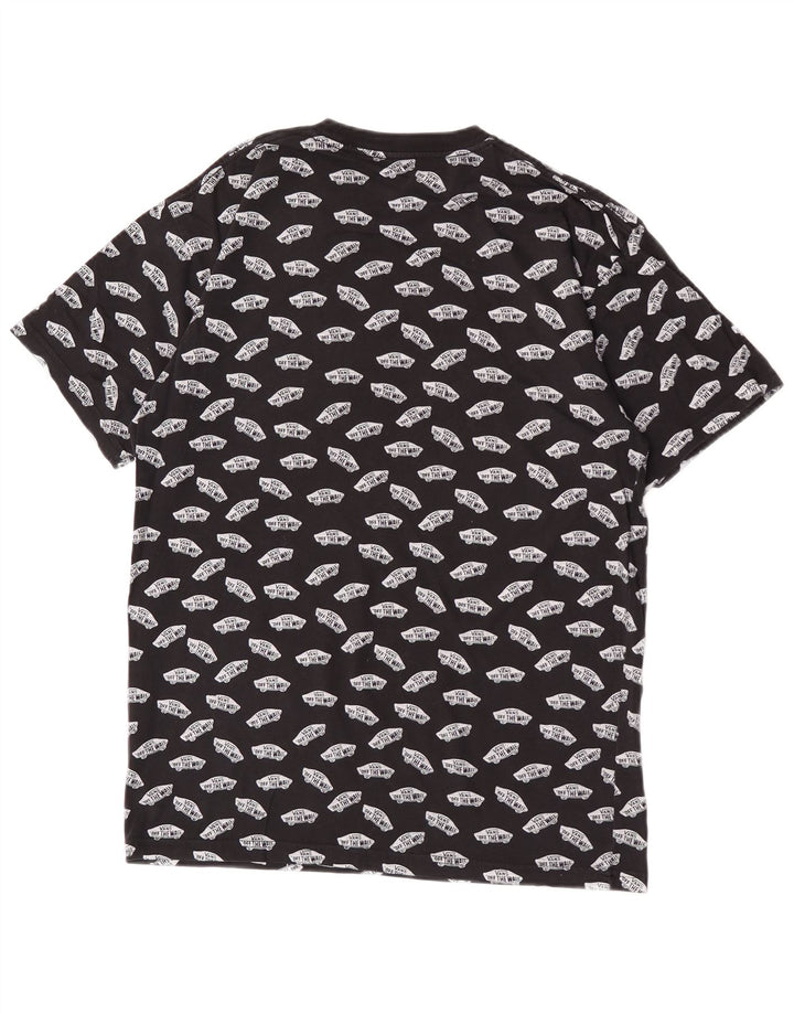 T-shirt grafica da uomo Vans Top in cotone nero medio